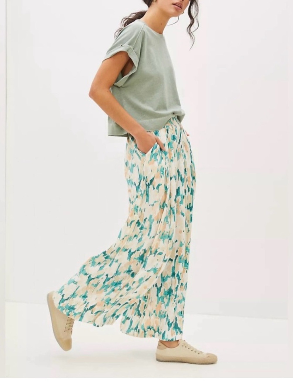 Anthropologie Maeve Women's Gabriella Wide-Leg Pants
